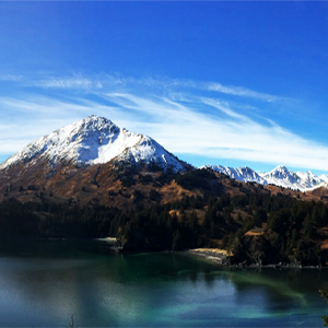 kodiak mountain and lake