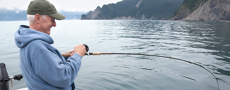 retiree fishing in alaska